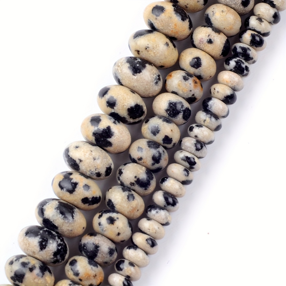 

Lomuine 160/85/72pcs Dalmation Stone , 2x4mm/4x6mm/6x8mm, For , Bracelets, Necklaces - Accessories