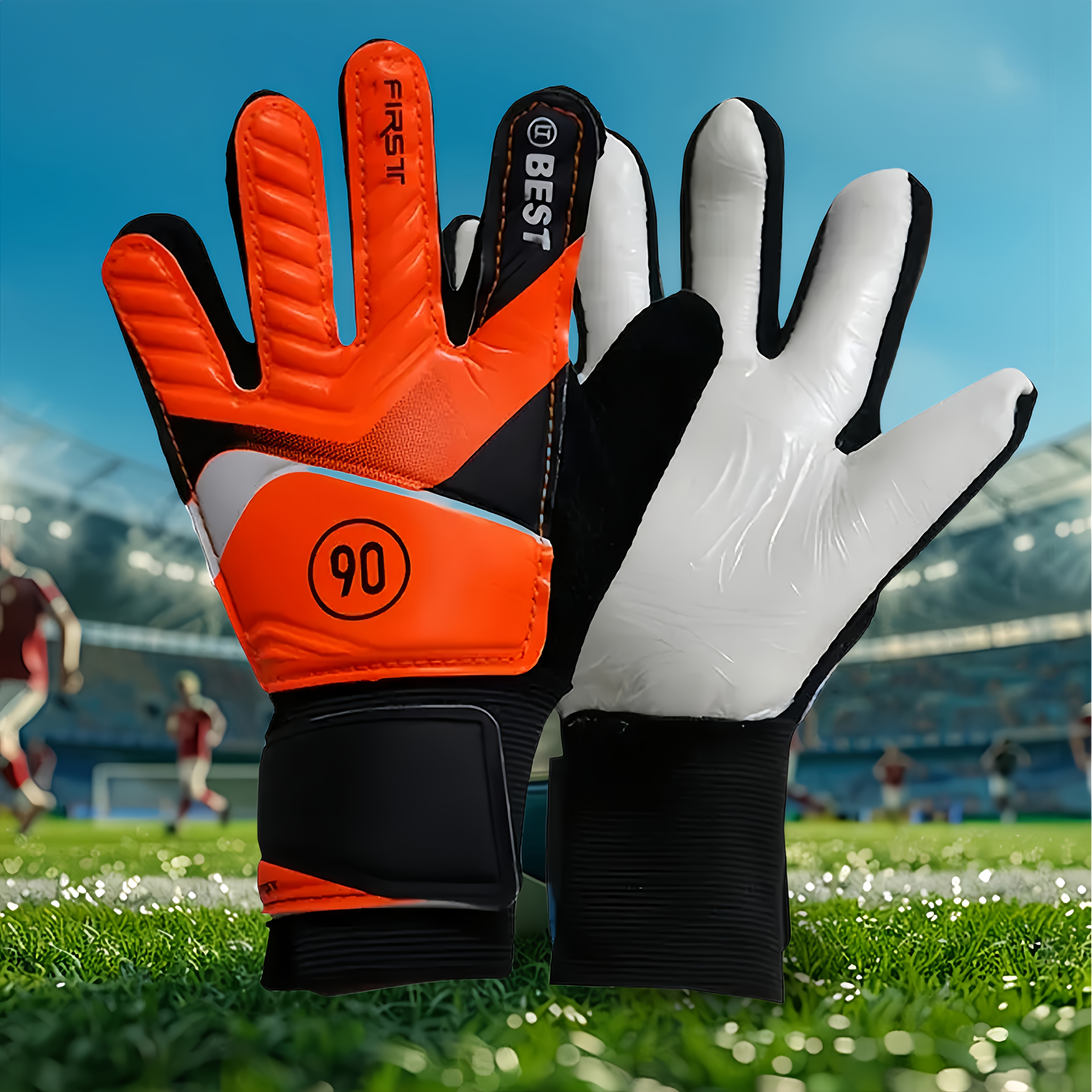 durable latex goalkeeper gloves anti slip wear resistant Temu