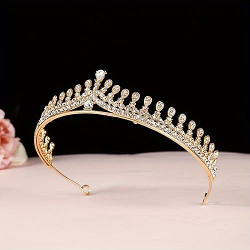 fairytale aura elegant golden bohemian luxury bridal tiara for weddings birthdays queen inspired events
