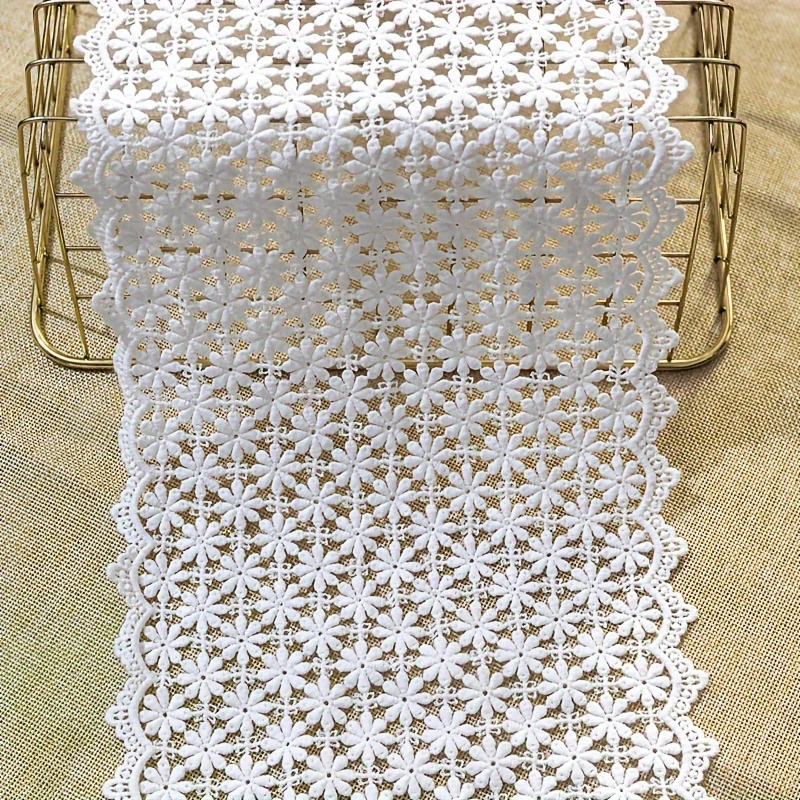 Home Textile Fabrics, Cotton Hollow Flowers, Water-soluble Clothing, Lace Additions