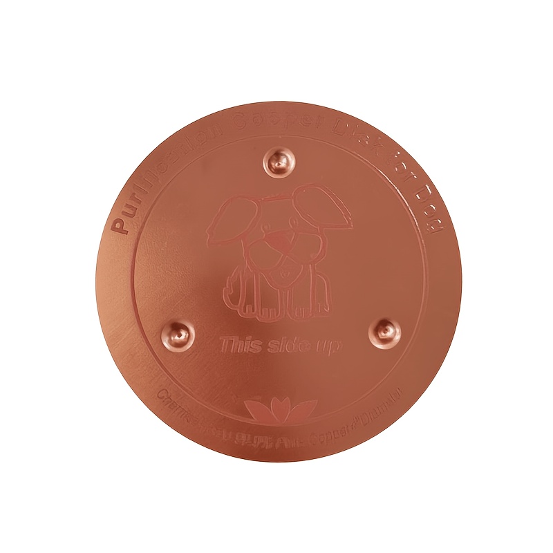 TEMU Copper Disc For Automatic Dog Drinking Bowl Purifier | 4 Inches In Diameter, 0.6 Millimeters Thick | 99.99% Pure Copper Disc | Automatic Dog