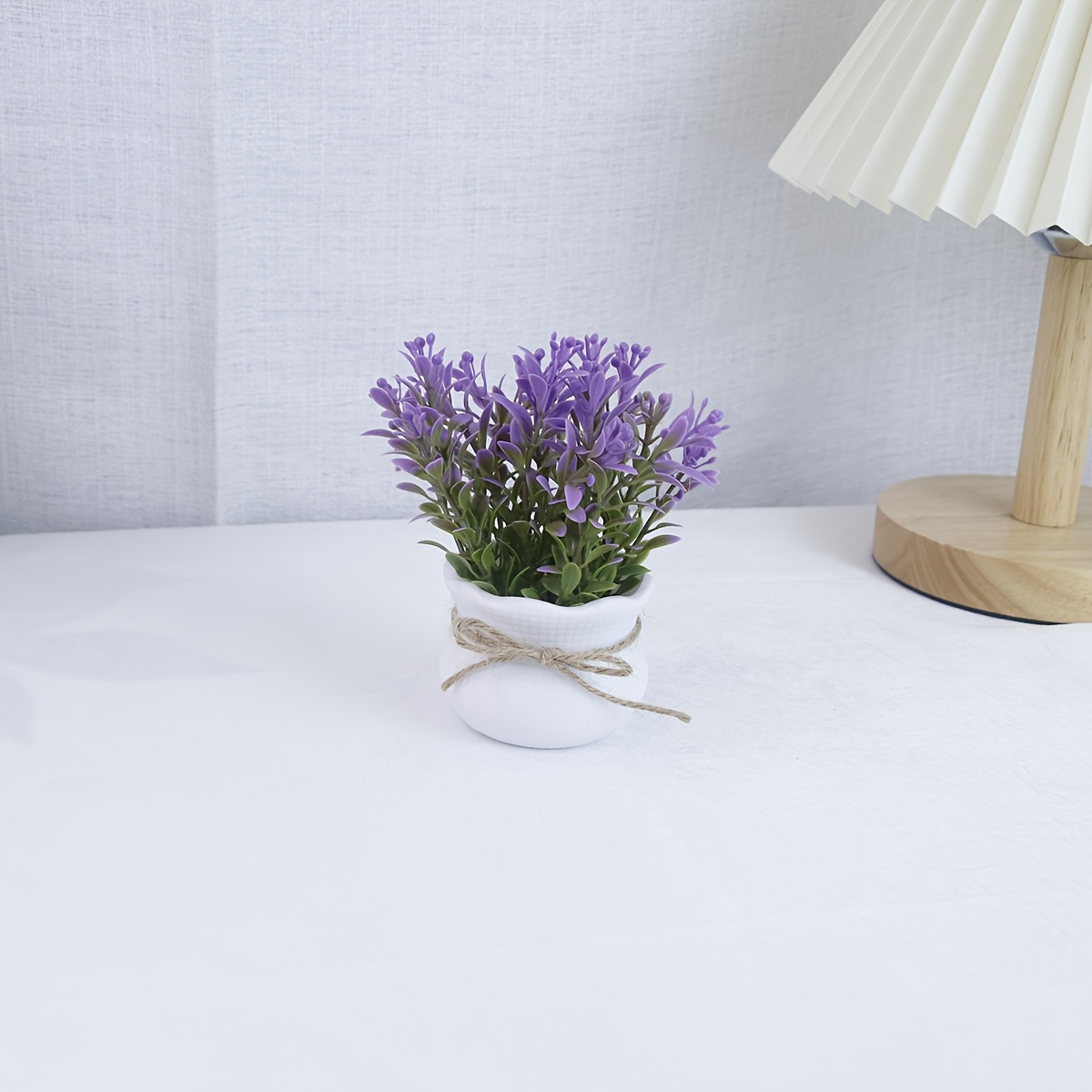 Mini Purple Artificial Potted Plants For Wedding, Valentine's Day - Fake Flowers/plants Decorations For Living Room, Bathroom Washbasin - Contemporary Style, Plastic, 1pc/4pcs, Simulation