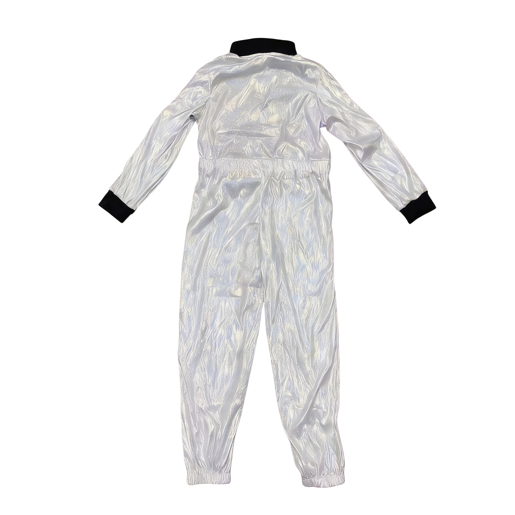 Girl's Space Suit Style Jumpsuit, High-Quality Fabric