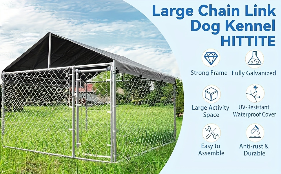 extra large outdoor dog kennel anti rust dog kennel Temu