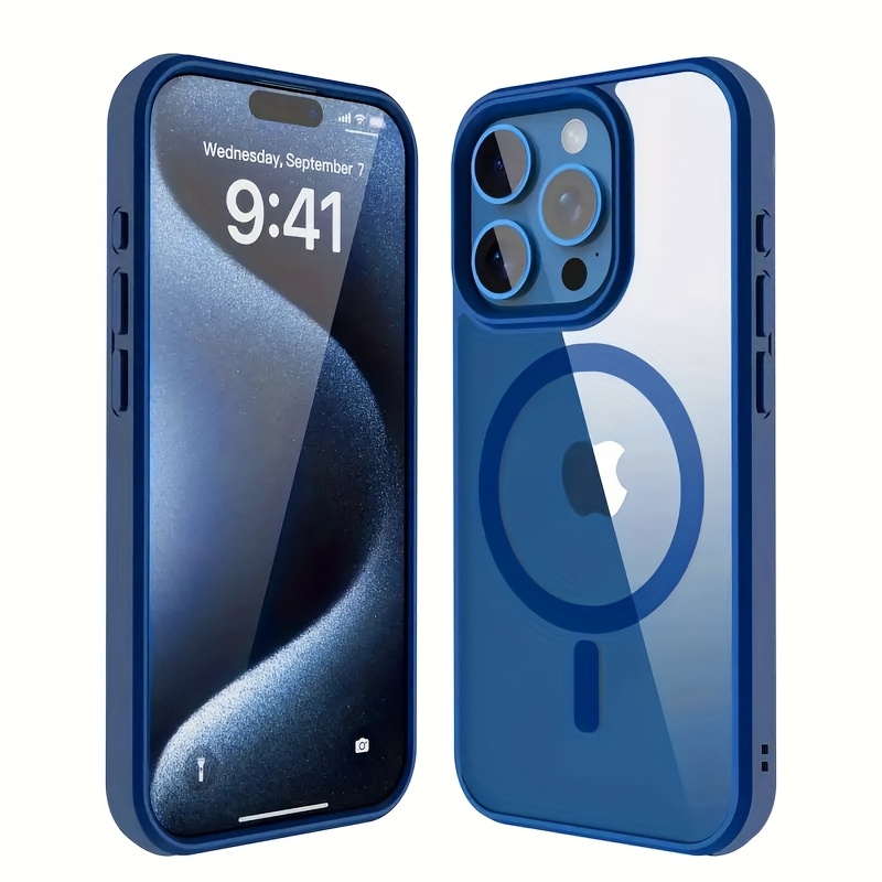Phone Case - Luxury Transparent Magnetic Phone Case Suitable For Iphone 16 15 14 13 12 11 Pro Max, Supporting Wireless Charging