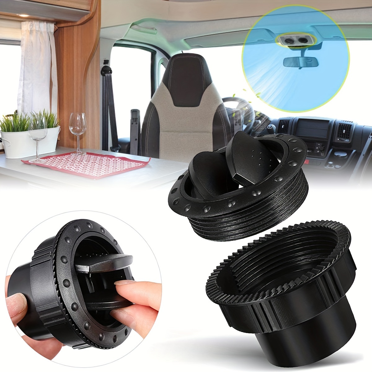 

60mm & Car Ventilation Outlet - Abs , , , And For Rvs, Atvs, Buses, And Vehicles