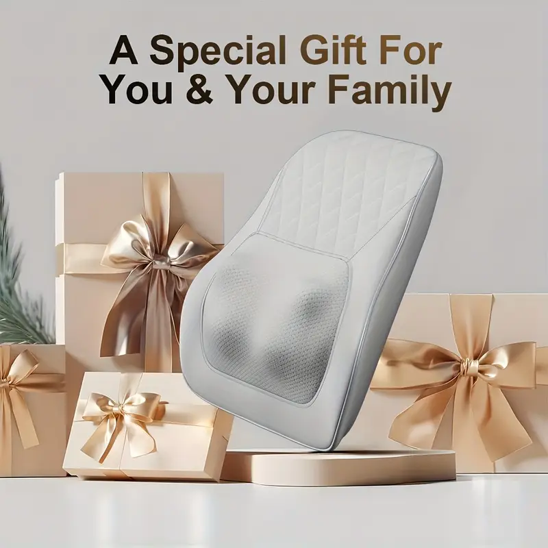 back massager with shoulder massager with 3d kneading massage pillow for back neck shoulder leg rechargeable massagers birthday gifts for women men mom dad details 5