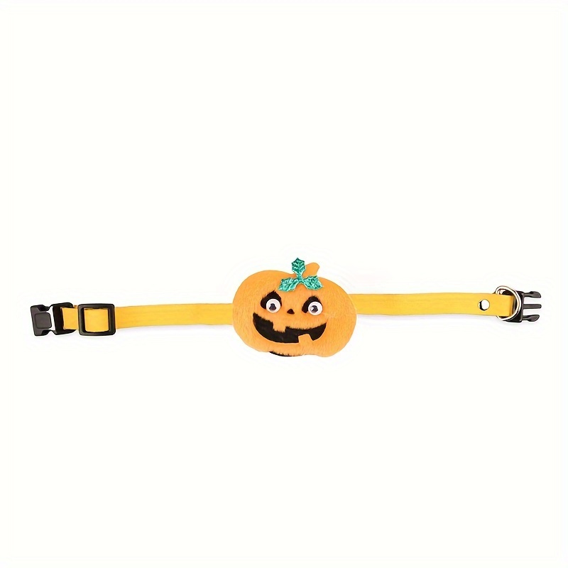 Halloween-Katzenhalsbänder – 2er-Set Mit Geist & Kürbis, Weiches Polyester, Verstellbar, Für Kätzchen