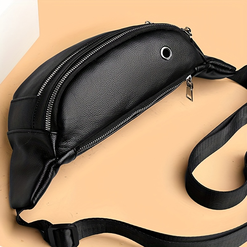 PU Leather Belt Phone Pouch Men