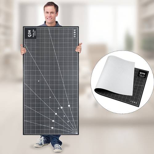 47,24 zoll ,62 1 stück schneideunterlage näh-schere unterlegmatte werkzeug in schwarz grau doppelseitige mat für diy kunst prägen lederhandwerk arbeitsflache hochwertiges material lang anhaltendes design