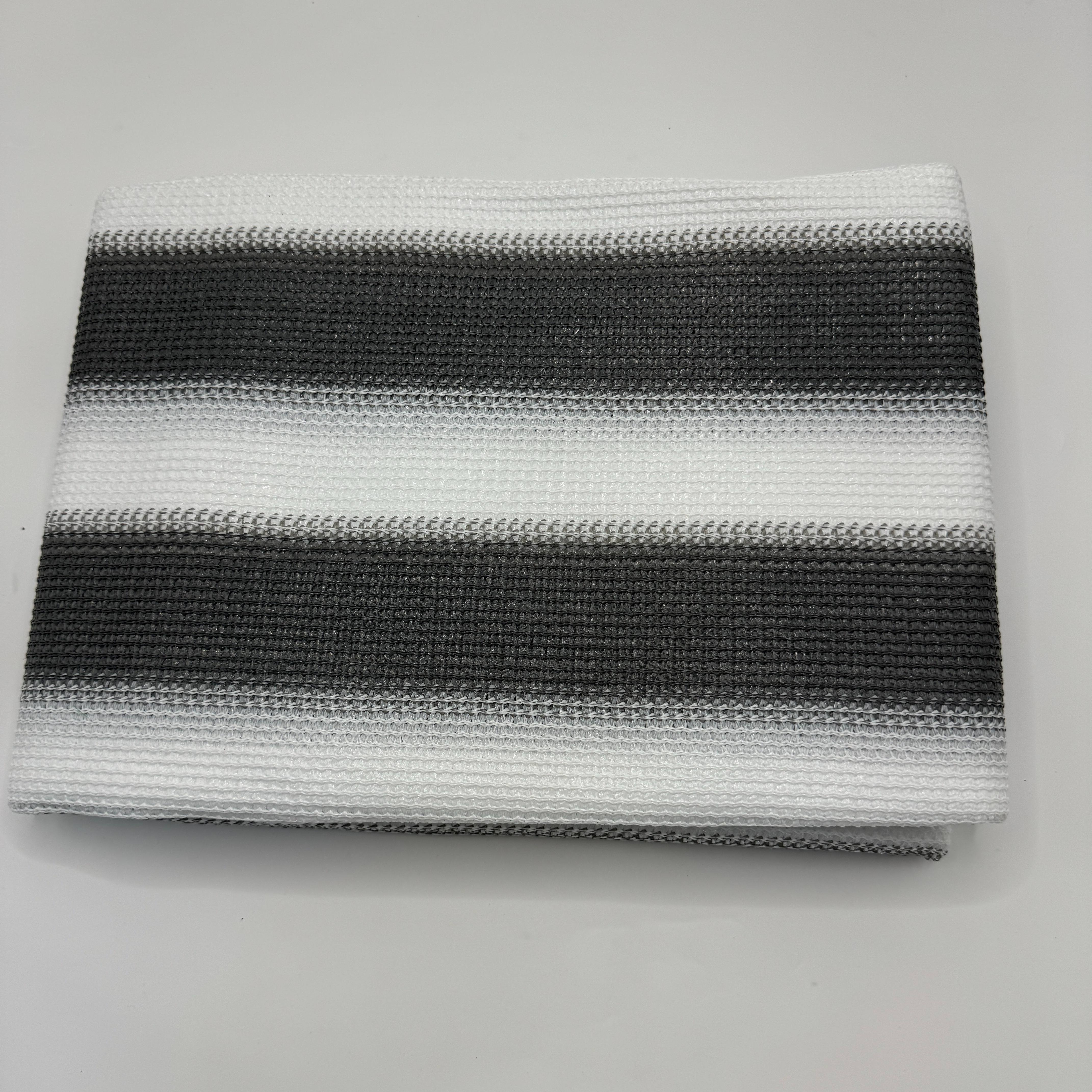 Image of House Balcony Privacy Screen Fence Patio Privacy Fence Uv Protection Weatherproof Apartment Privacy Fence, White And Gray, Zip Tie And Rope
