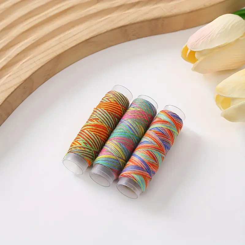 Trimits Stranded Cotton Embroidery Floss: Rainbow Variegated: 36pk Trimits Stranded Cotton Embroidery Floss: Rainbow Variegated: 36pk