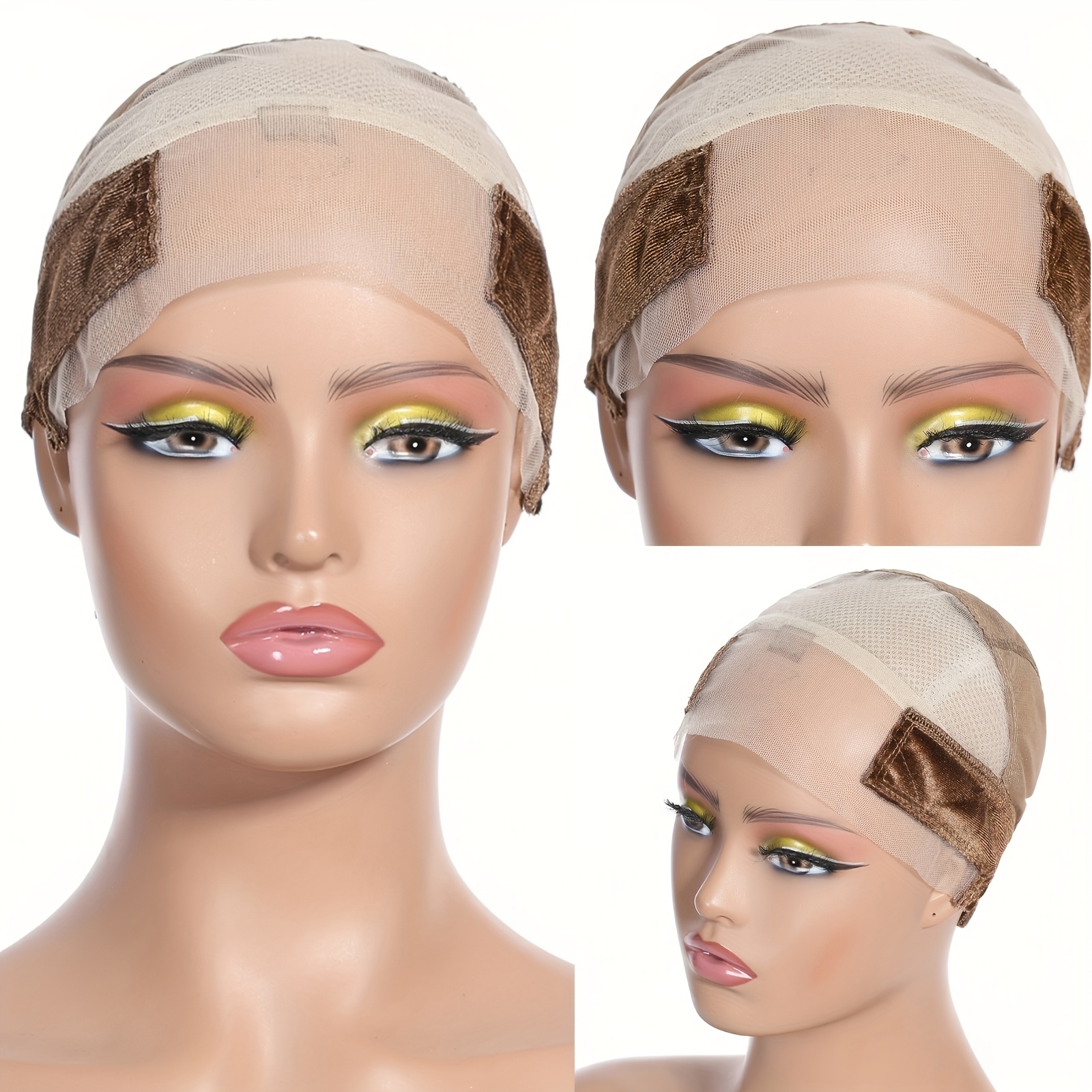 11x5 lace max wig grip cap for women non slip adjustable wig caps holds glueless wigs   in place reusable hd lace cap with headband for lace front wigs   fits all Product details 3