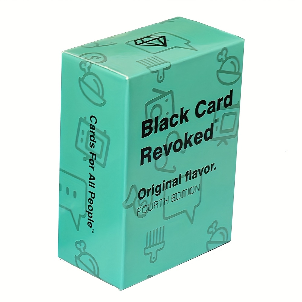 Black Card Revoked Party Game for The Culture - Fifth Edition with Original Flavor & Limited Edition Content | Hilarious Icebreaker Questions, Dance & Sing Challenges | Premium Cardstock for Game Nights, Social Gatherings & Events, Event Icebreakers, Vibrant Package, Durable Game Cards
