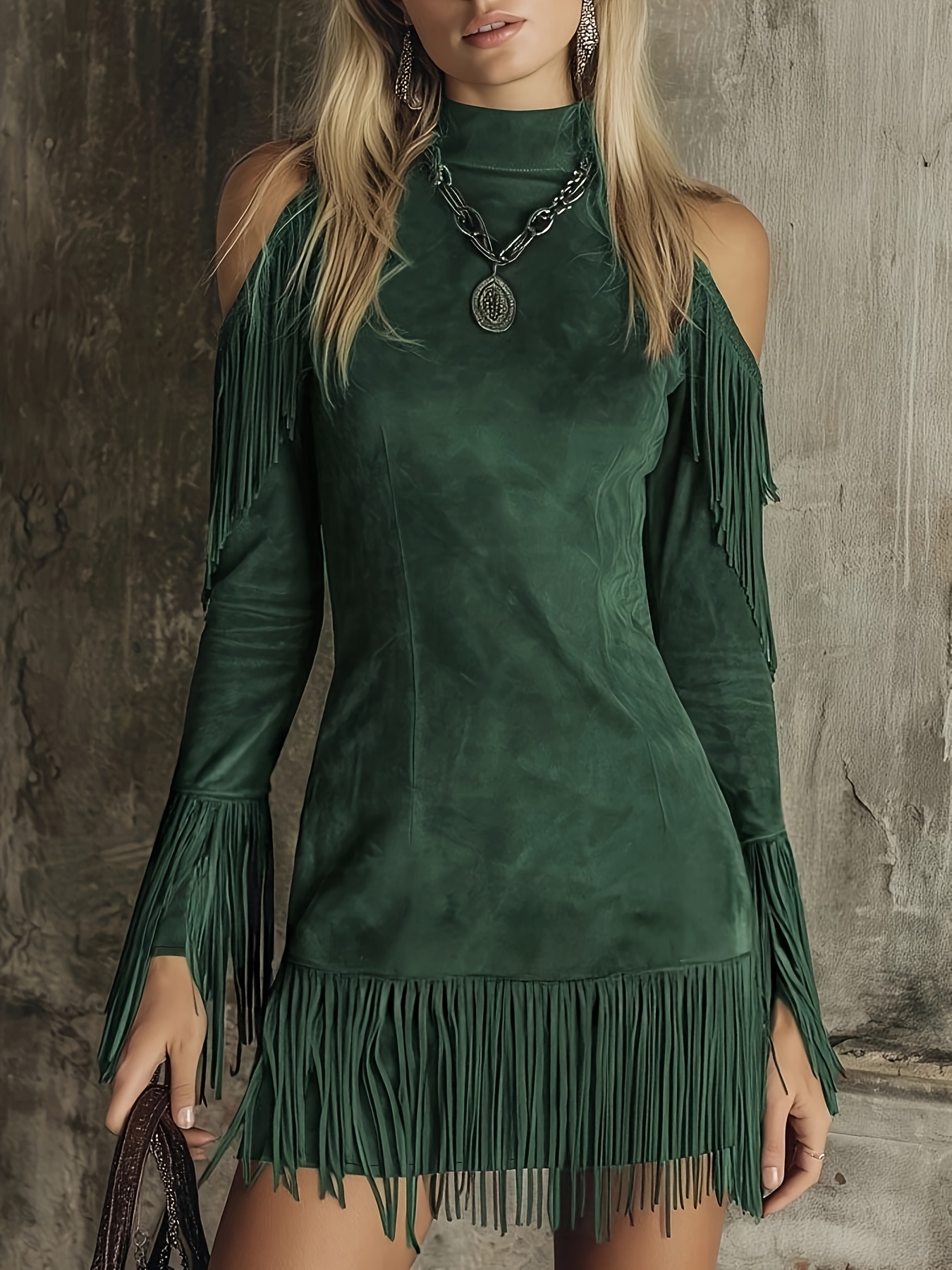 brown formal dress long sleeve Ever-Pretty Round Neckline Long Sleeve Empire Waist Chiffon Formal Dress