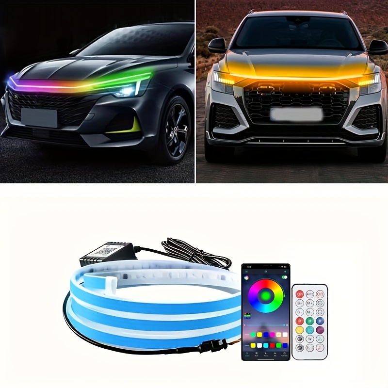 TEMU 1pc Of 70-inch Engine Through-light, Led High-brightness Color Light, Automatic Welcome Mode When Unlocked, 12v Indoor Wiring Installation,
