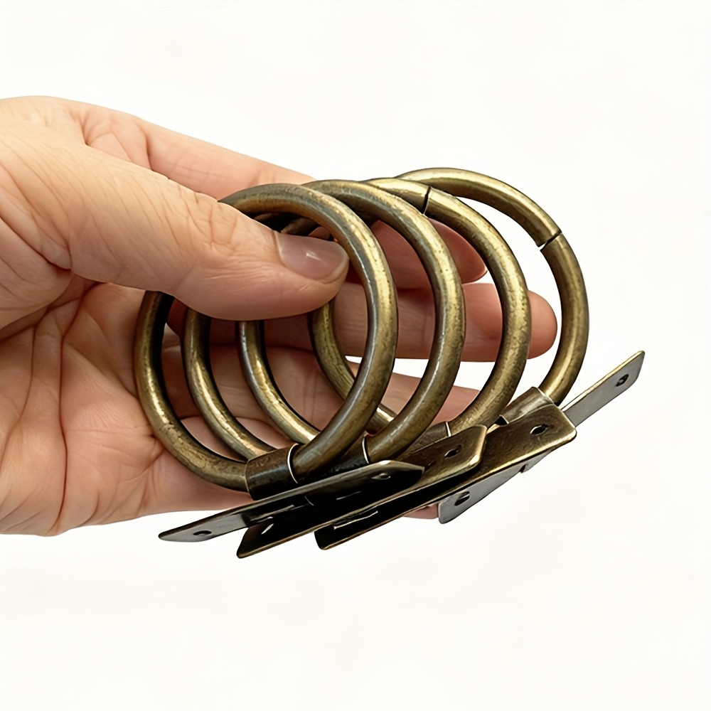 TEMU キャビネットや引き出しハンドル用の色リングプル4個セット