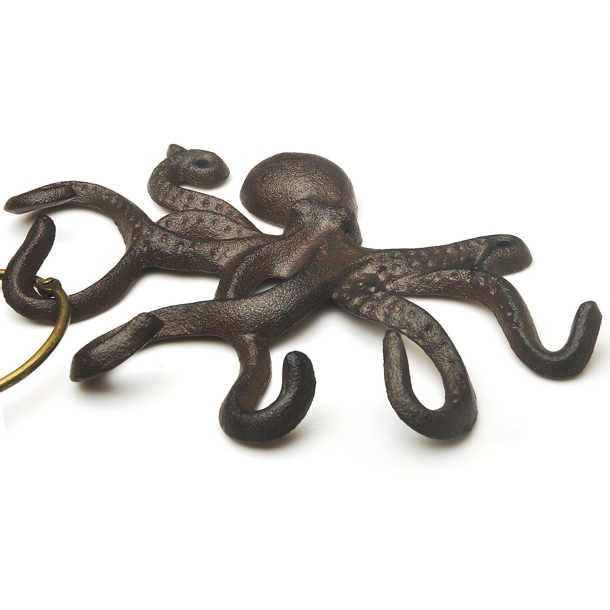 1pc Key Holder For Wall, Octopus Coat Hooks Wall Mounted Towel Hooks, Heavy  Duty Wall Hooks Decorative With 6 Arms