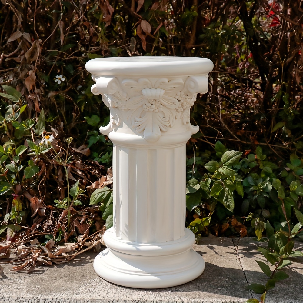 15.8&*; Elegant Resin Roman & * Statue, Elegant White Roman Columns,  Outdoor Garden Patio Wedding Display Stand Prop, Greek Bonsai Landscape  Decor for Weddings & Dining Table, Versatile Indoor/Outdoor ...
