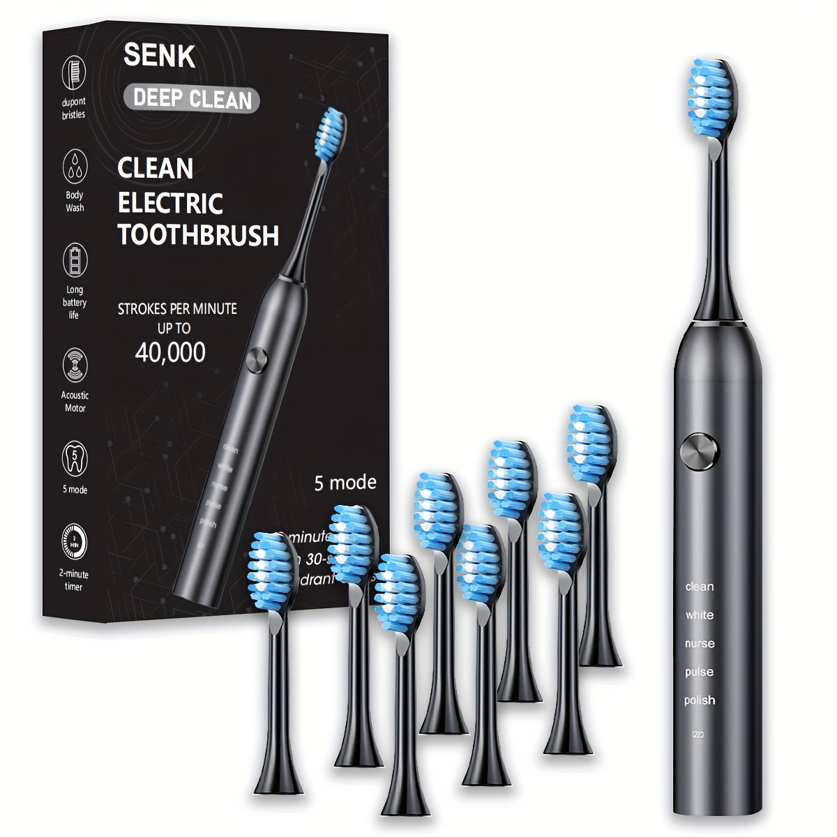 SENK Smart Elektrische Tandenborstel - USB Oplaadbaar