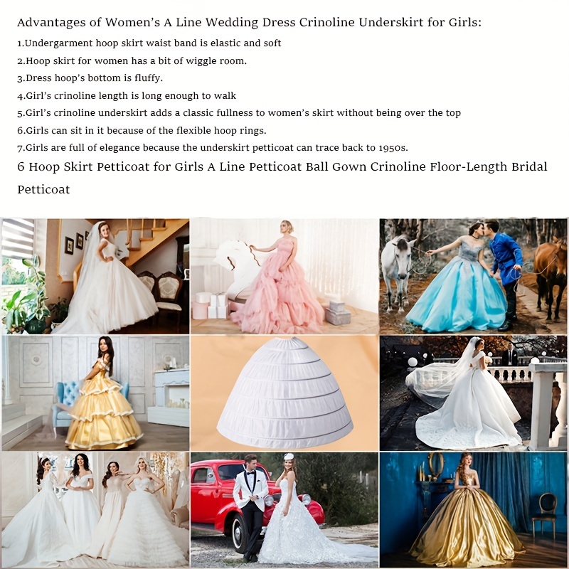 романтичное свадебное платье с 6 кольцами, пышная юбка из полиэстера, ручная стирка, подходит для размеров 2-18, свадебные банкетные платья, детали 1