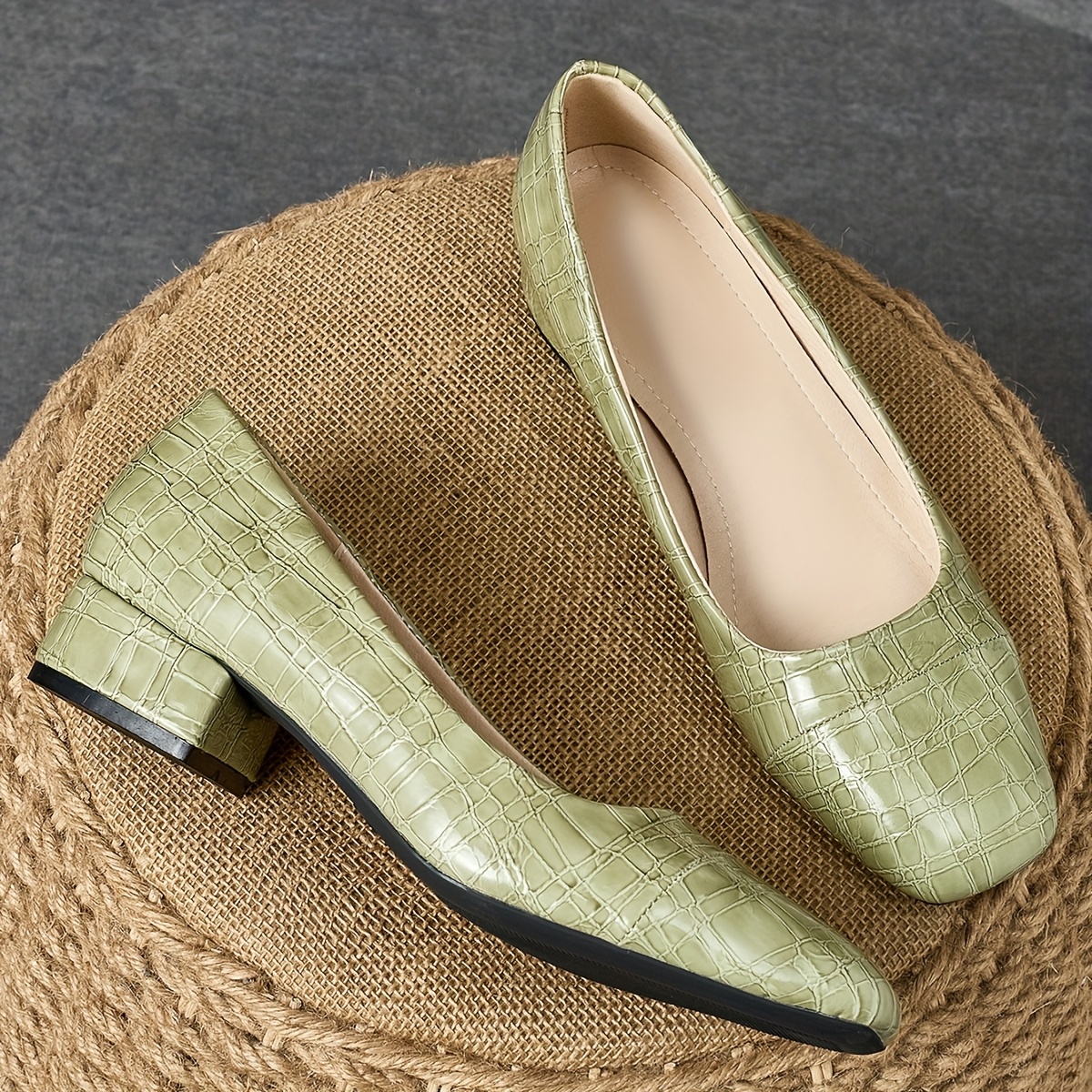 women's olive green dress shoes Women's Penny Nubuck LE: Olive main image 1