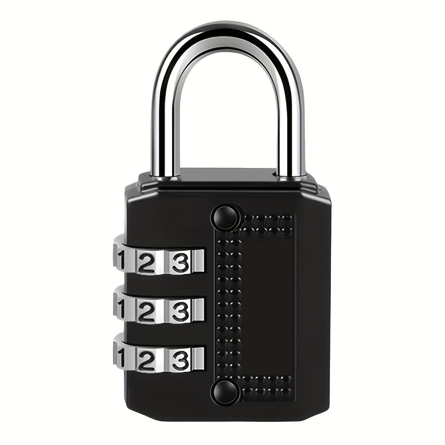 TEMU Lucchetto a combinazione in metallo, per armadietti. Lucchetto esterno impermeabile a 3 cifre (password sostituibile), per scuole, , sportivi, ,