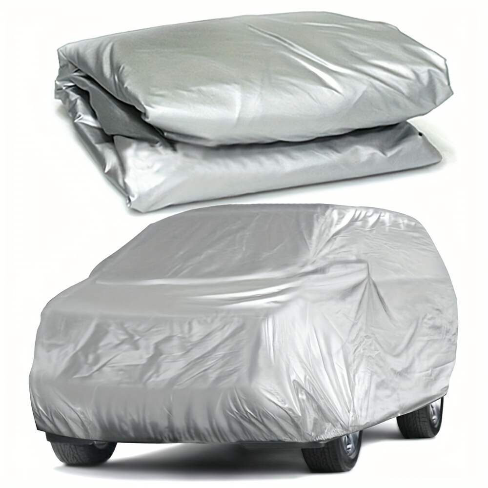 

Universal Car Cover, Sunscreen Heat Insulation, Waterproof All Weather Vehicle Protection, Size Xl (189in/480cm Length, 69in/175cm Width, 47in/120cm Height), Outdoor Full Car Cover Silver