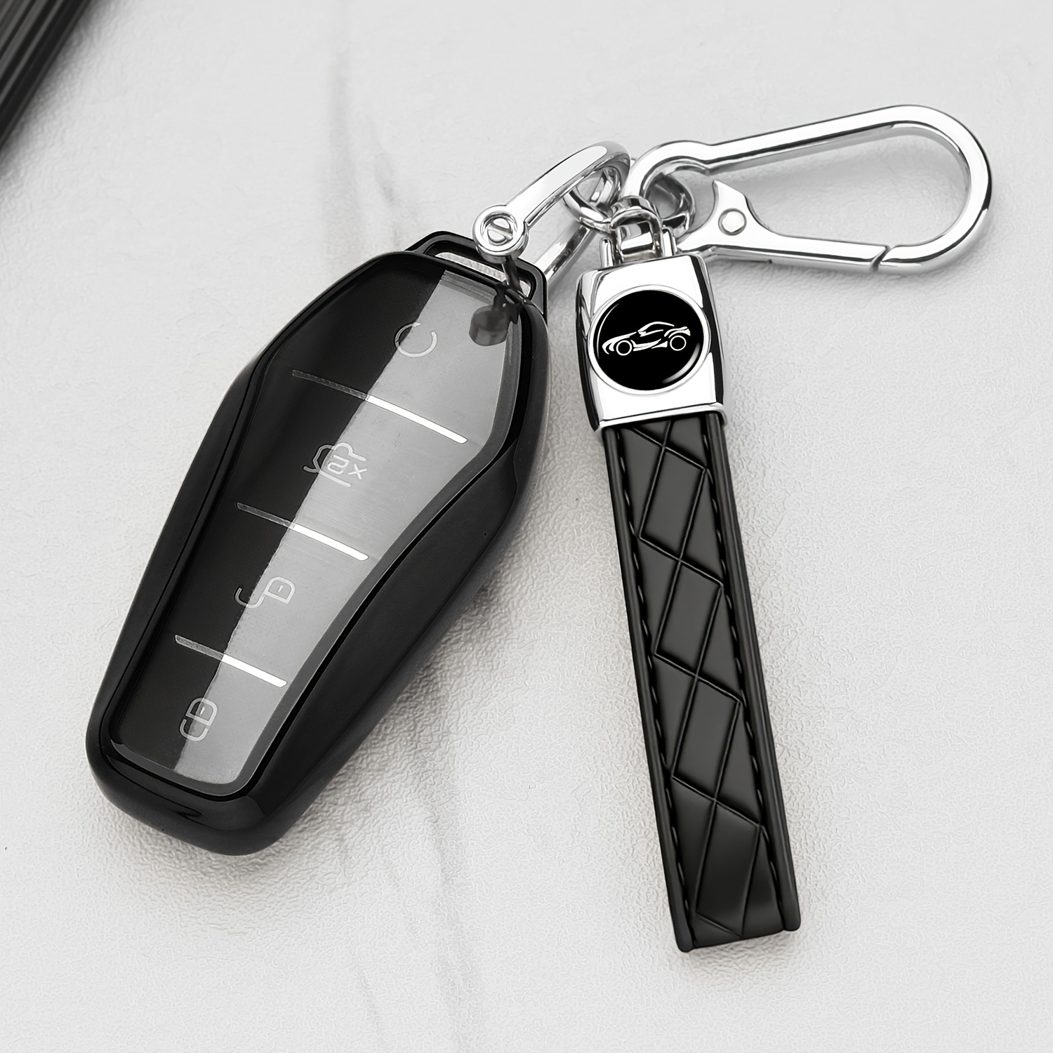 TEMU Key Fob Cover For Byd Vehicles, Featuring Soft Tpu Material, Compatible With For Byd Qin Plus, Han, , Destroyer, Yuan Plus, Dolphin, Song Pro,