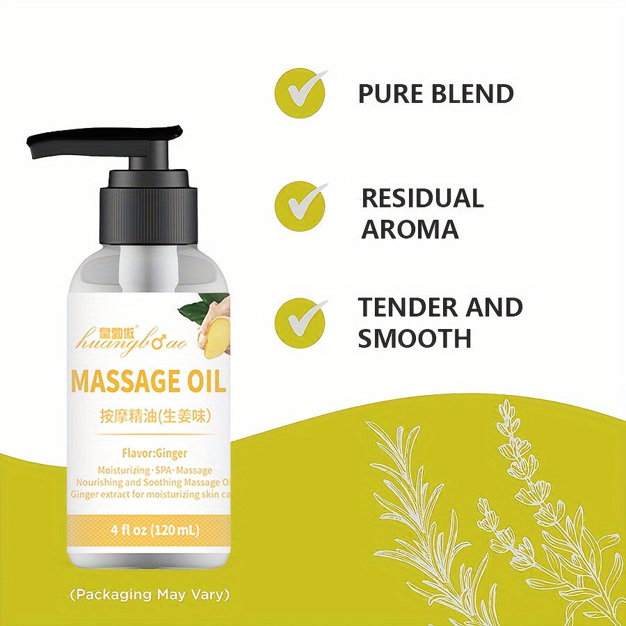 Aromatherapy Sensual Ginger Massage Oil Couples Relaxing Temu