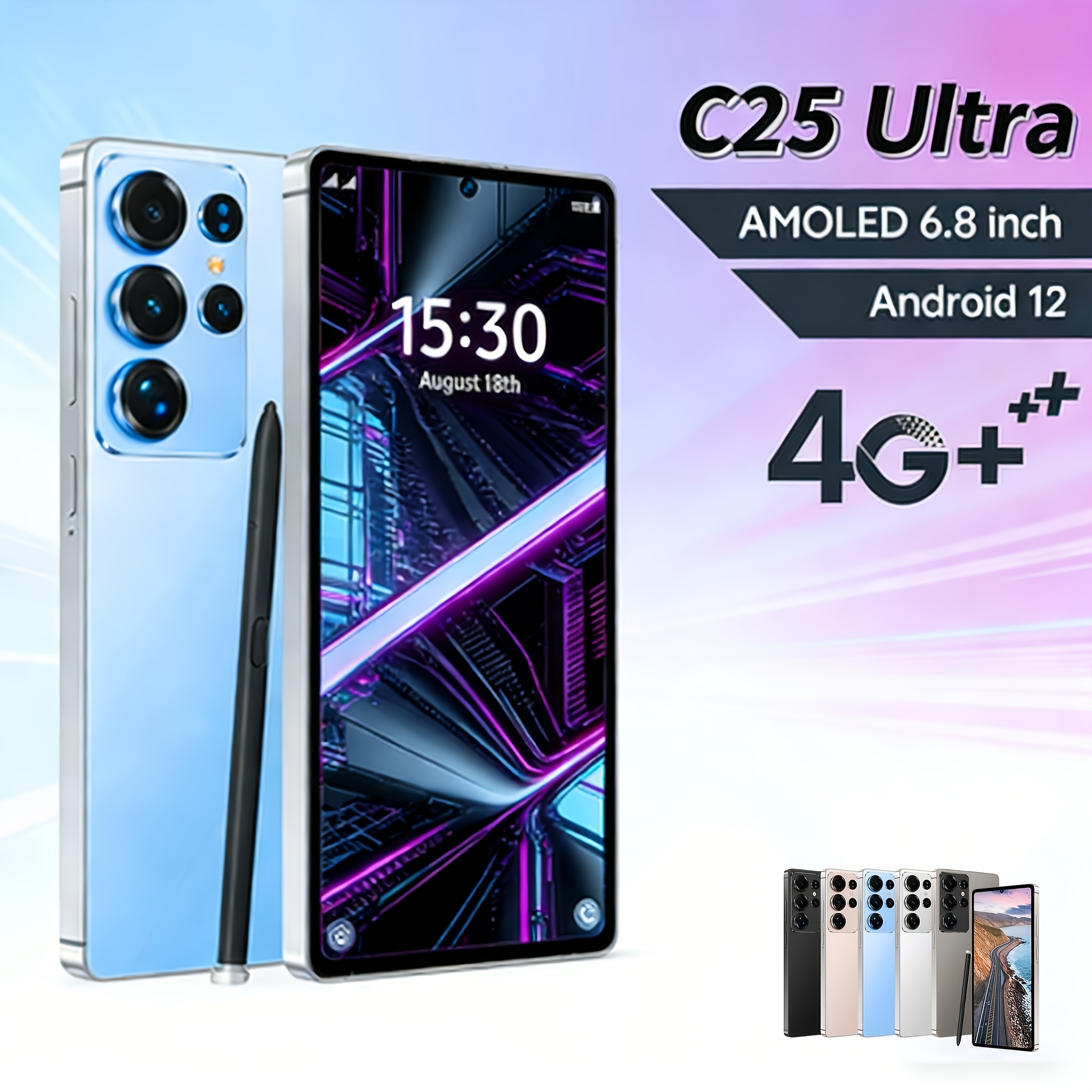 c25 ultra 2026 6 8 inch 4g unlocked smart phone - Temu Mauritius