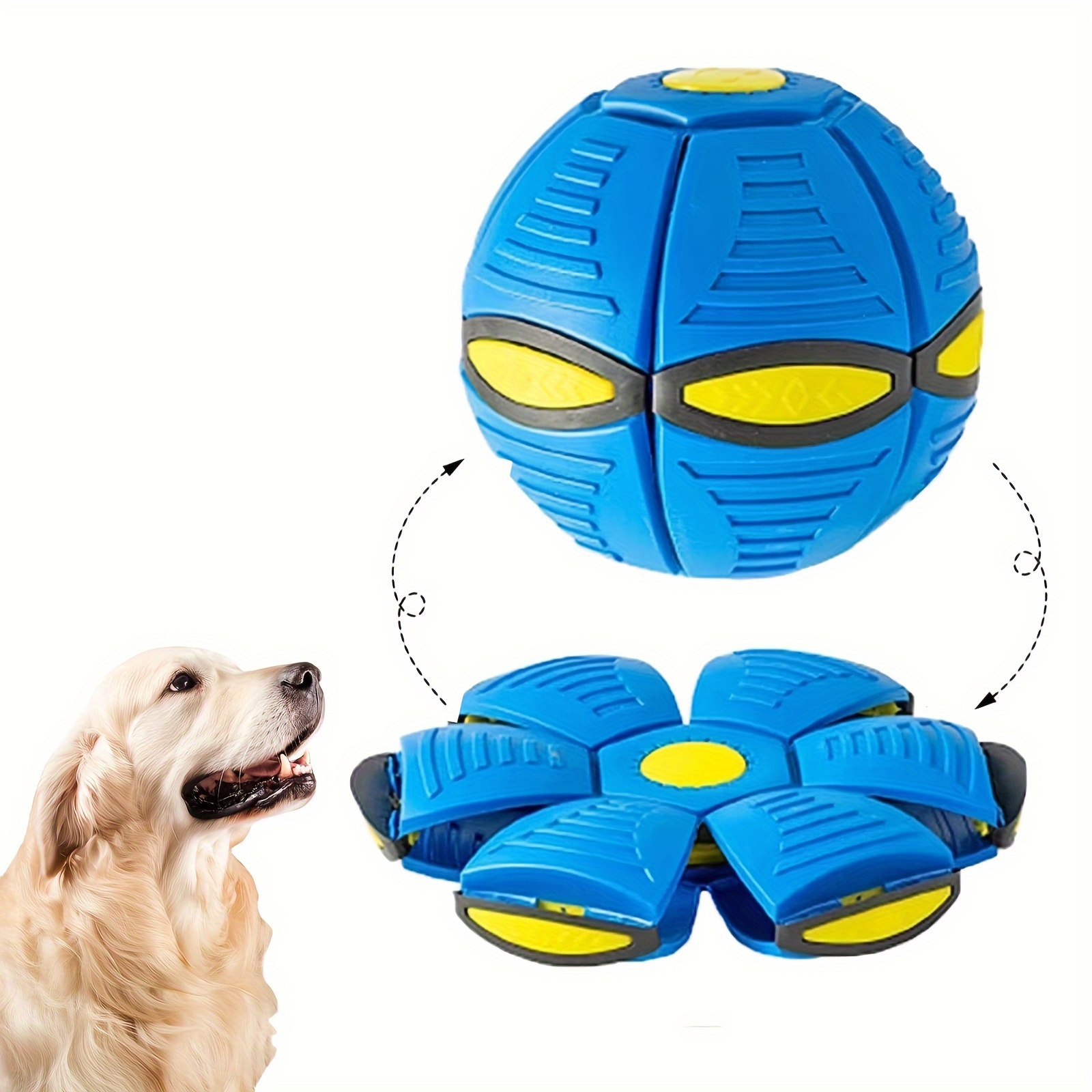 

Flying Saucer Bounce Ball, Pet Toy Flying Saucer Ball For Dogs, , Durable, Fun For Family Outdoor Activities And Exercise, Perfect Gift For Dogs