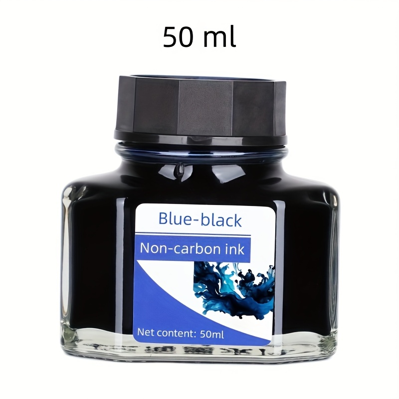1 Bottle/4 Fountain Pen Ink, High-grade Non-carbon Black, Red, Blue, Blue-black 50ml, Does Not Clog Pens, For Office And Calligraphy Practice