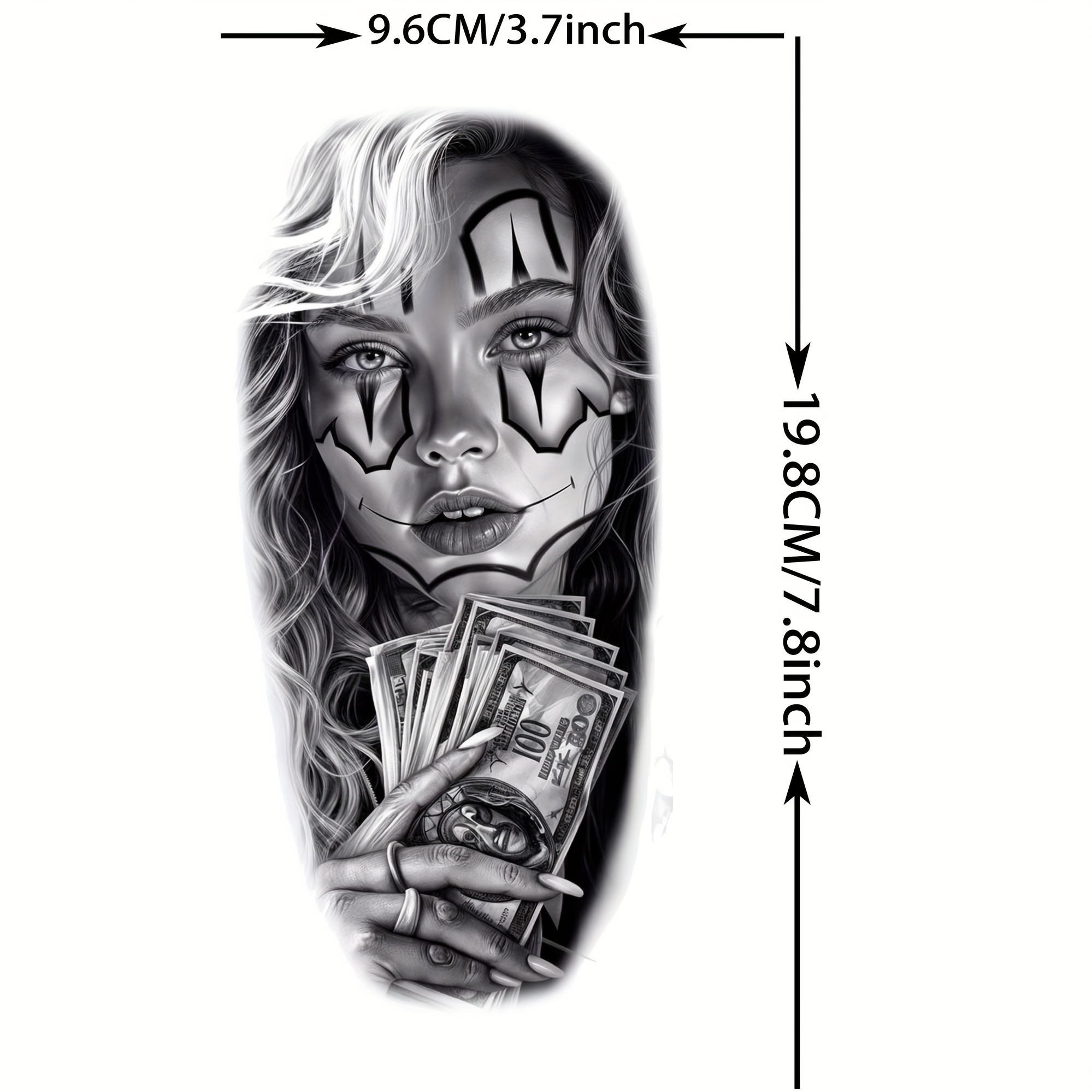 CHARLENT Temporäre Tattoos Für Frauen – 49 Stück, Realistische Linien- & Blumen-Motive, Wasserfest & Langlebig, Einfach Anzubringen