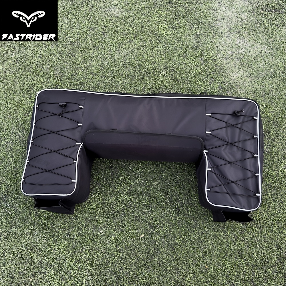 TEMU Motorcycle Rear Seat Bag Multipurpose Storage Pack For Atv Dirt Bike Beach Off Road Motorbike