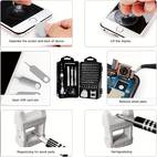 115 in 1 precision screwdriver set magnetic non slip handle tweezers professional repair tool kit with multiple bits for electronics mobile phone watch and automotive maintenanc