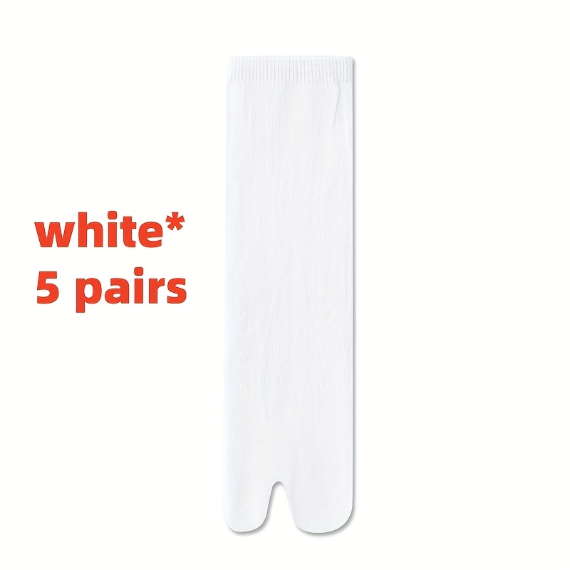 TEMU 5 Paires Chaussettes Séparatrices pour Hommes et Femmes, Chaussettes Sabots en Bois, Chaussettes Respirantes Anti-Transpiration à Deux Doigts