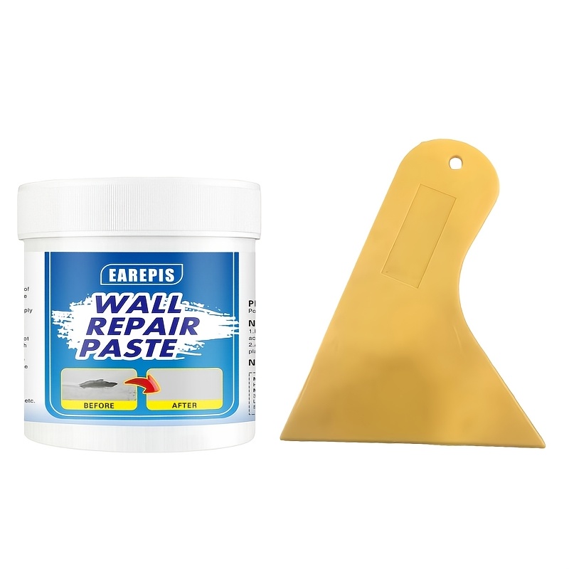 Image of 100g Fast-setting Wall Repair Putty - White Filler For Hole Patching - Prevents , Durable And Long-lasting - Easily Repairs Holes, , Dents