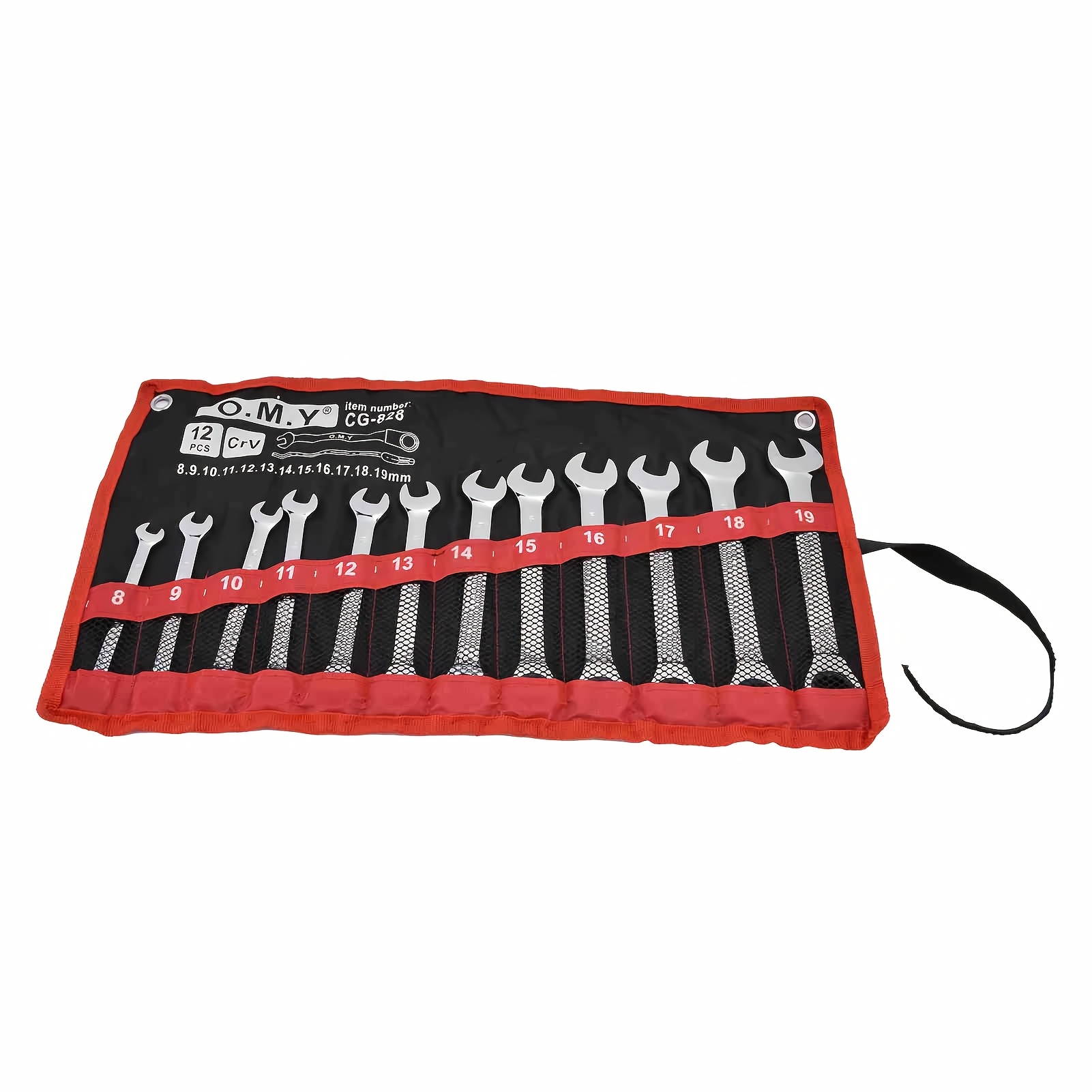 TEMU 12pcs Ratchet Wrench Set Kit 8 To 19mm With Storage Bag