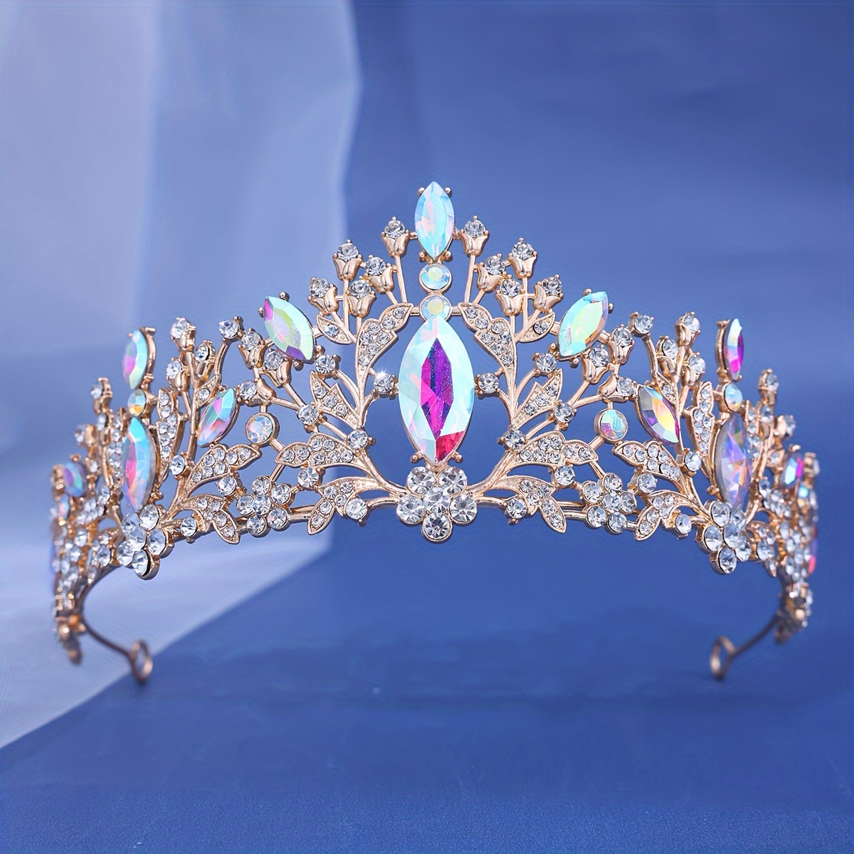 Elegante Y Deslumbrante Diadema Real Estilo Princesa Hermosa - Temu
