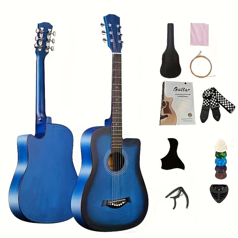 Folk Guitar Set - Basswood Acoustic Guitar, Includes Guitar +... product image 7