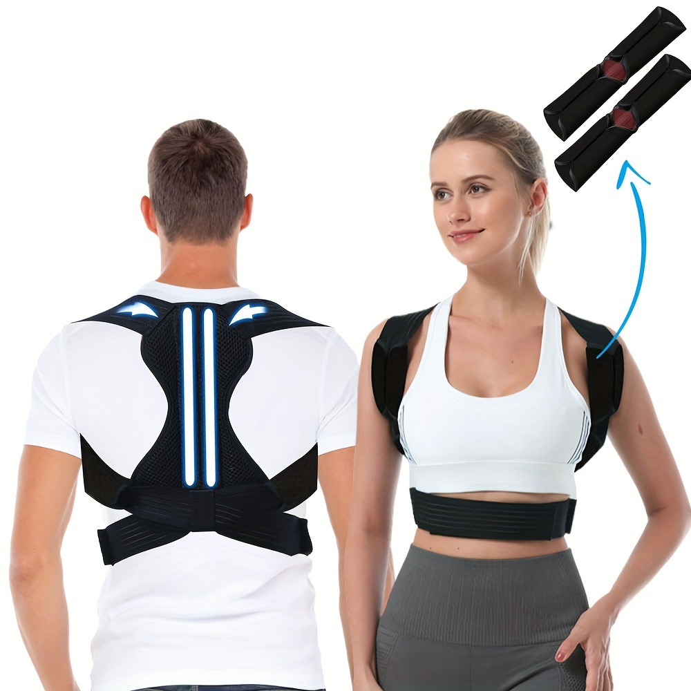 Adjustable Breathable Nude P Back Spandex Posture Correction Strap Women  Men Prevent Bending Posture Strap Clavicle Support Strap - Sports &  Outdoors - Temu