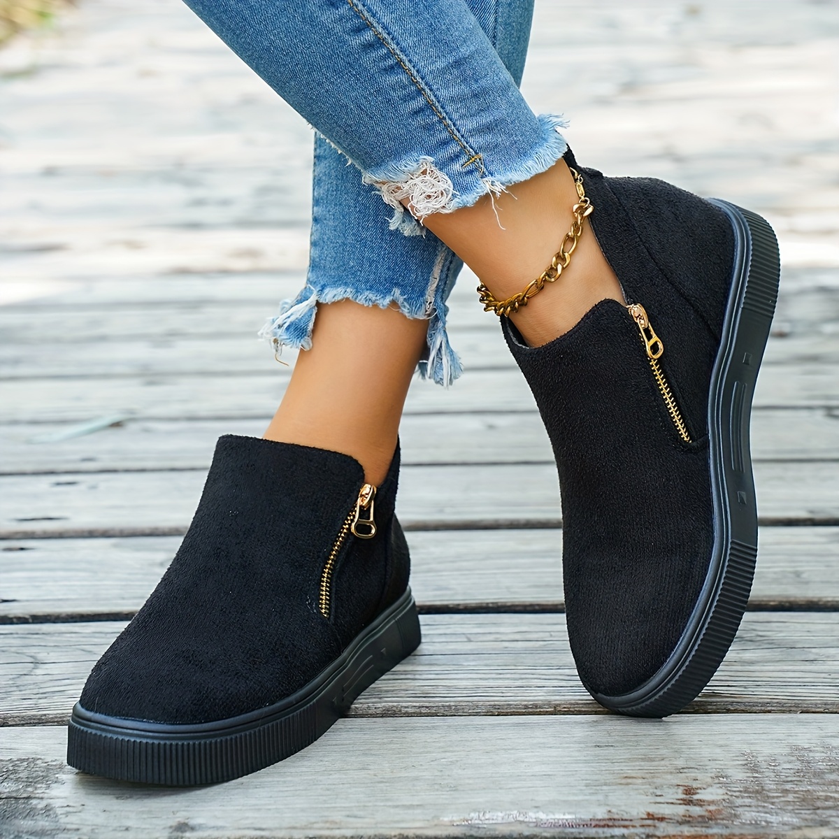 TEMU Women's Autumn And Winter Ankle Boots, Women Shoes