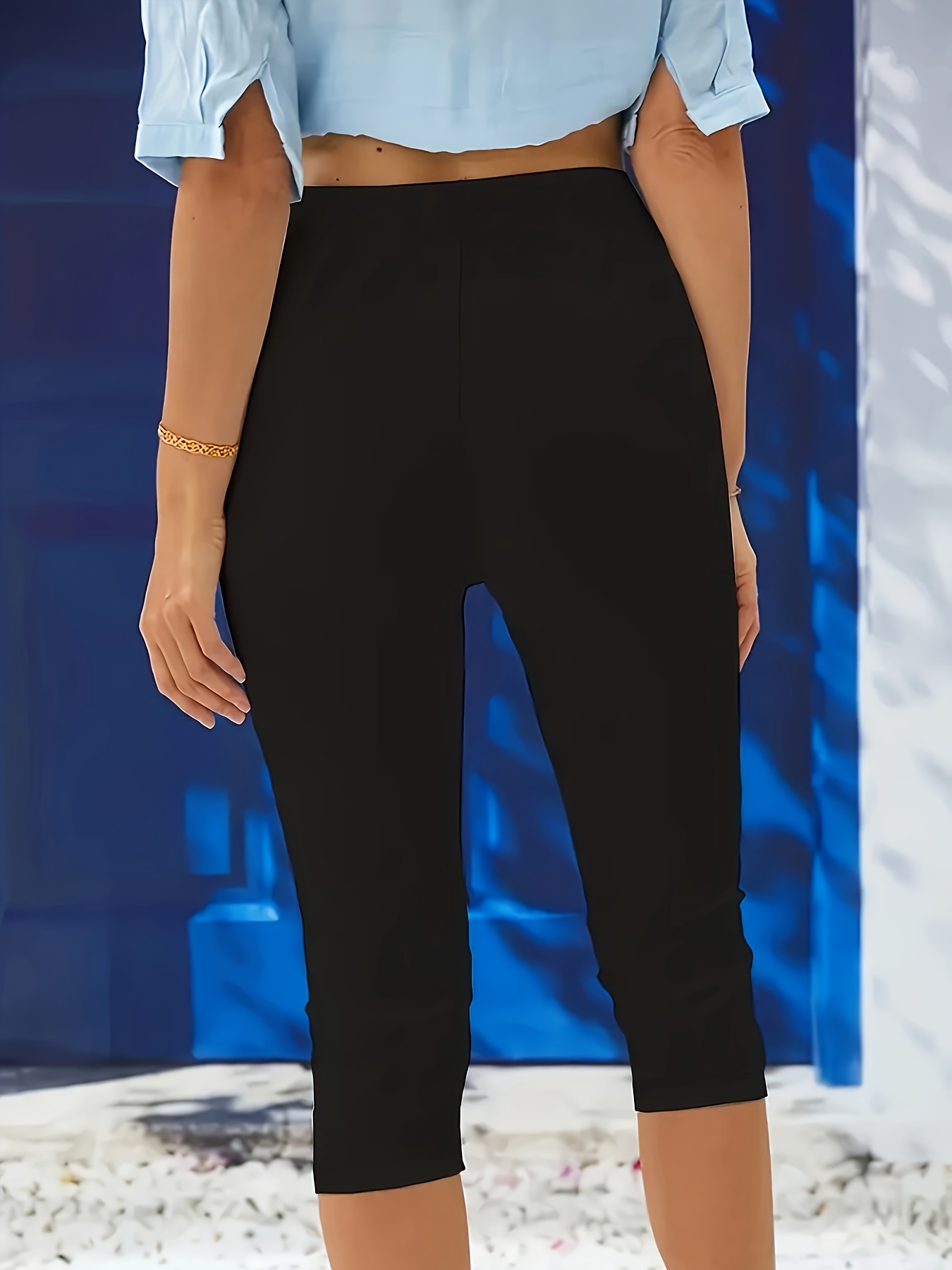 pantaloni capri stampati moda donne taglia leggings a Temu Italy