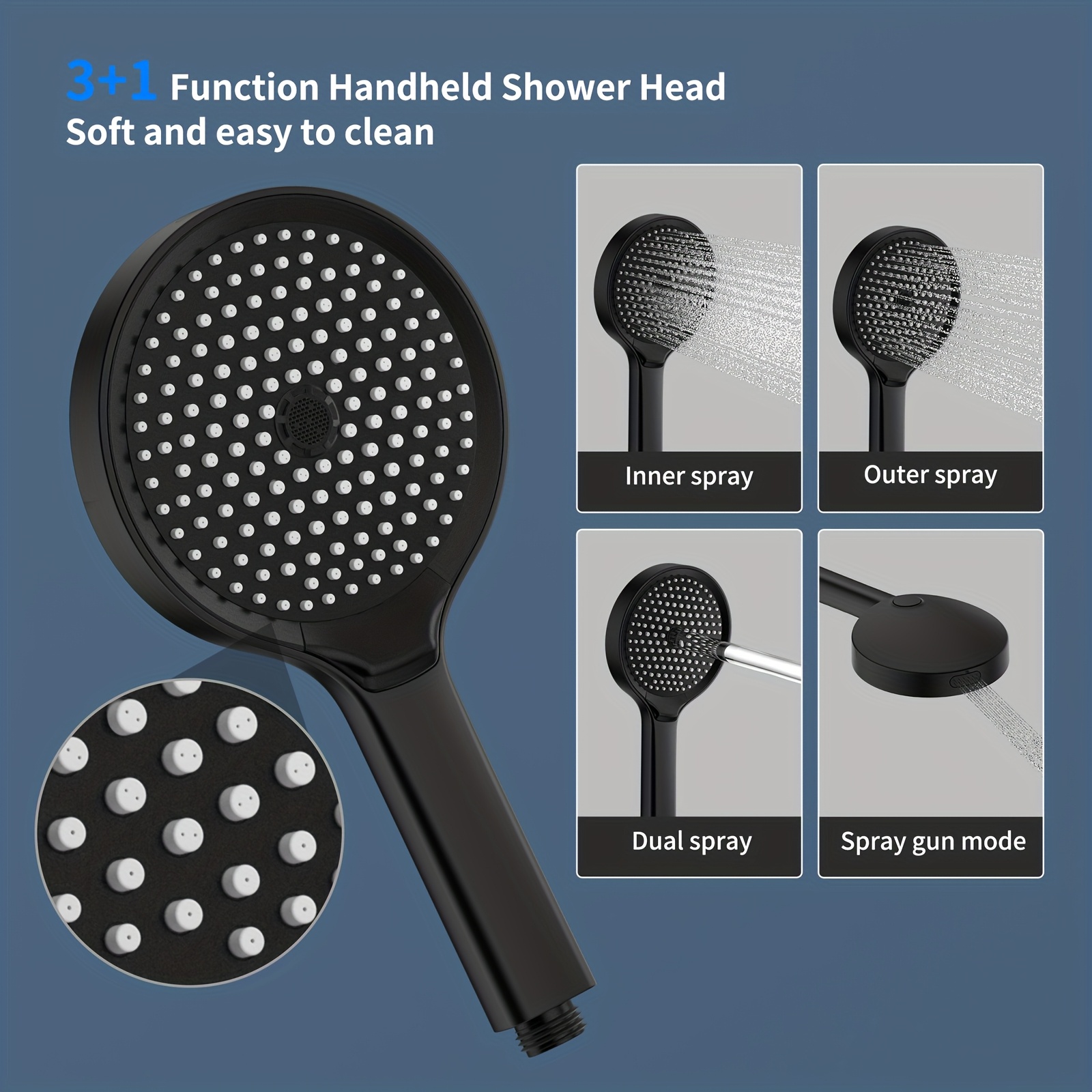 Image of Bathtub And Shower System Bathtub Faucet Set | Contemporary Style, Wall Mount, No Electricity Or Battery Required