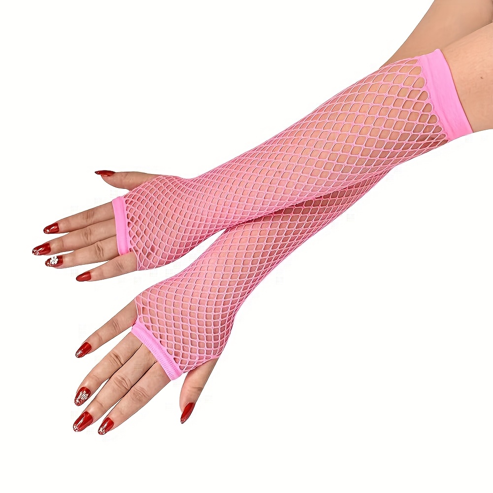 TEMU 1 Paire de Manches d'Été, Manches en Résille, Gants Ajourés, Manches Décoratives d'Été, Gants de Surf Tendance