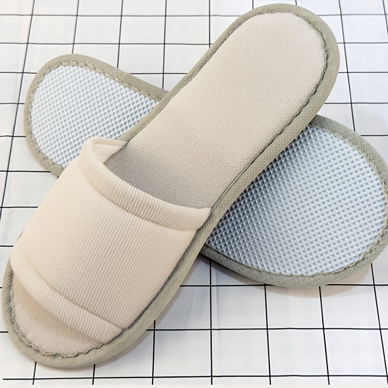 TEMU Chain Hotel Slippers Wholesale B&b Guest Cork Thick-soled Non-slip Disposable Slippers B& Center Birthday Party Part Disposable Slippers, Women