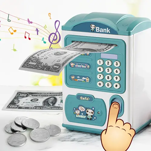savings box led light music savings safe large capacity electronic password coin ideal gift for family or friends birthdays christmas halloween