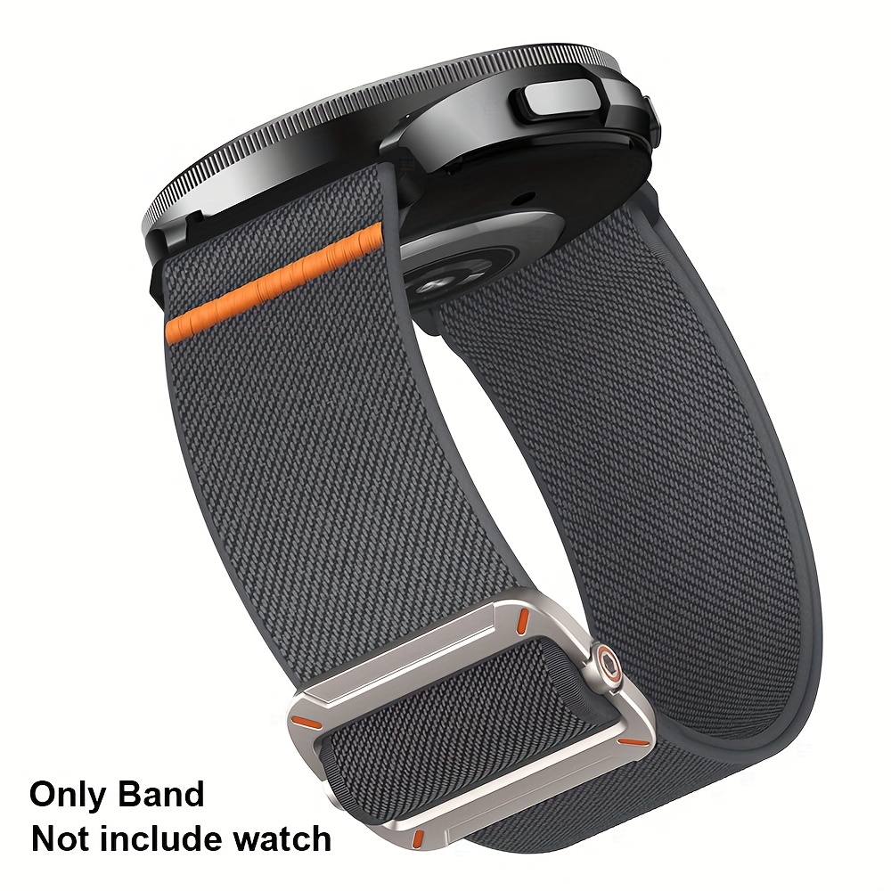 Image of Nylon Bands For Galaxy Watch 7 6 4 5 Band 40mm 44mm/galaxy Watch 6 4 Classic Bands 47mm 43mm 42mm 46mm/galaxy Watch 5 Pro/active 2/fe, 20mm Watch Band Sport Strap