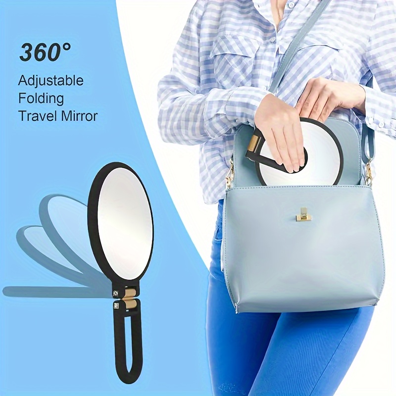 30x magnifying   with 360 adjustable foldable handle dual sided 1x 30x magnification portable travel makeup   with ergonomic grip lightweight plastic frame for eyebrow grooming sensitive light beige safe battery free no fragrance ideal for home on the go use Product details 7